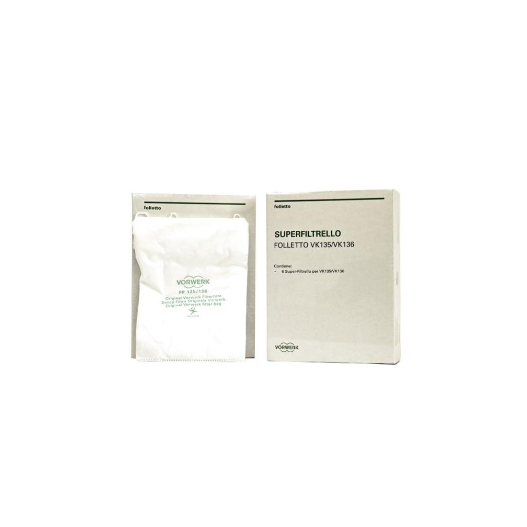 Sacchetti Originali Vorwerk Per Folletto VK135 VK136 Originali Vorwerk