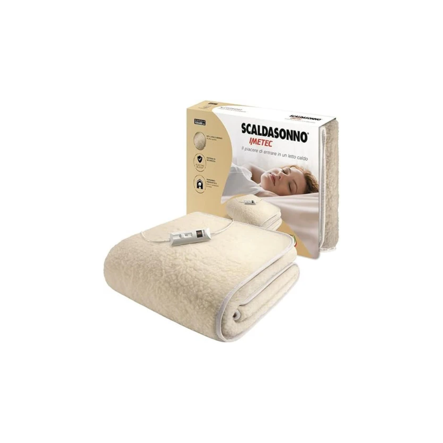 Imetec Scaldasonno Singolo 50% Lana Merino Mod.16799A