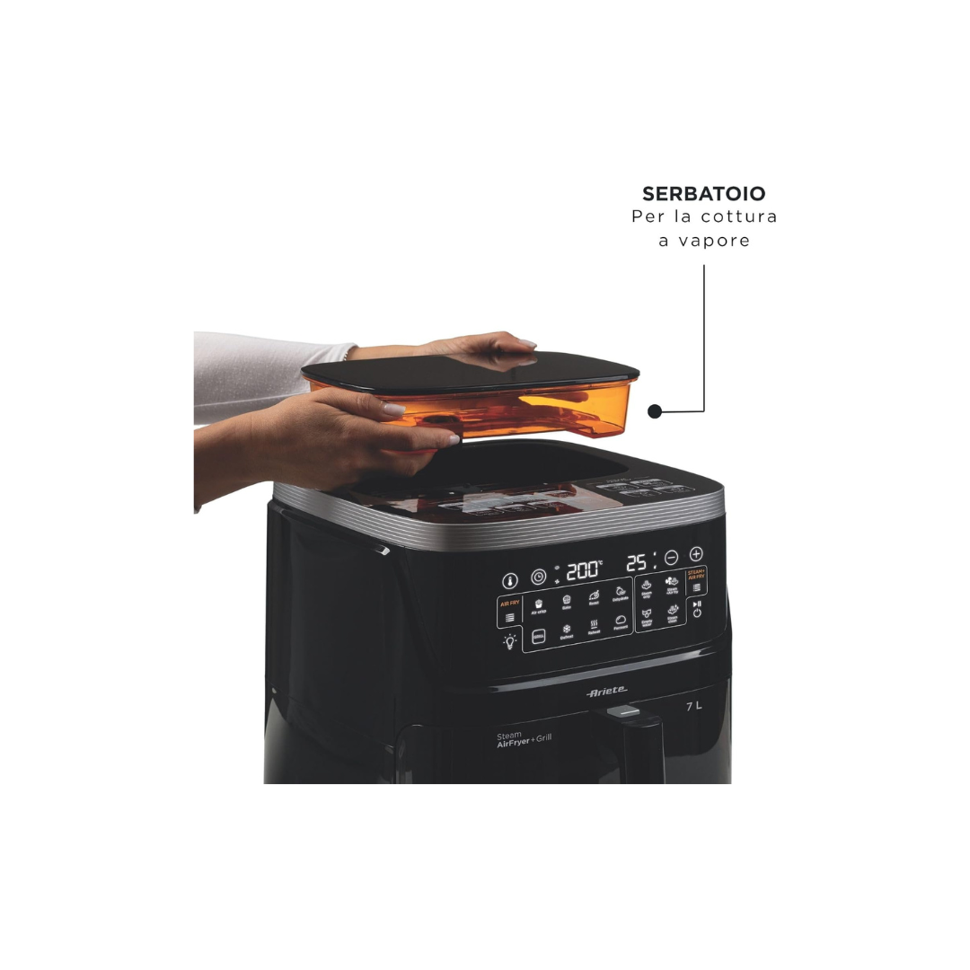Ariete Friggitrice Airy Fryer Digital 7Lt Con Funzione Vapore Mod.4636/00