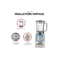 Ariete Frullatore Vintage 1000W  Mod.0583/05 Blu