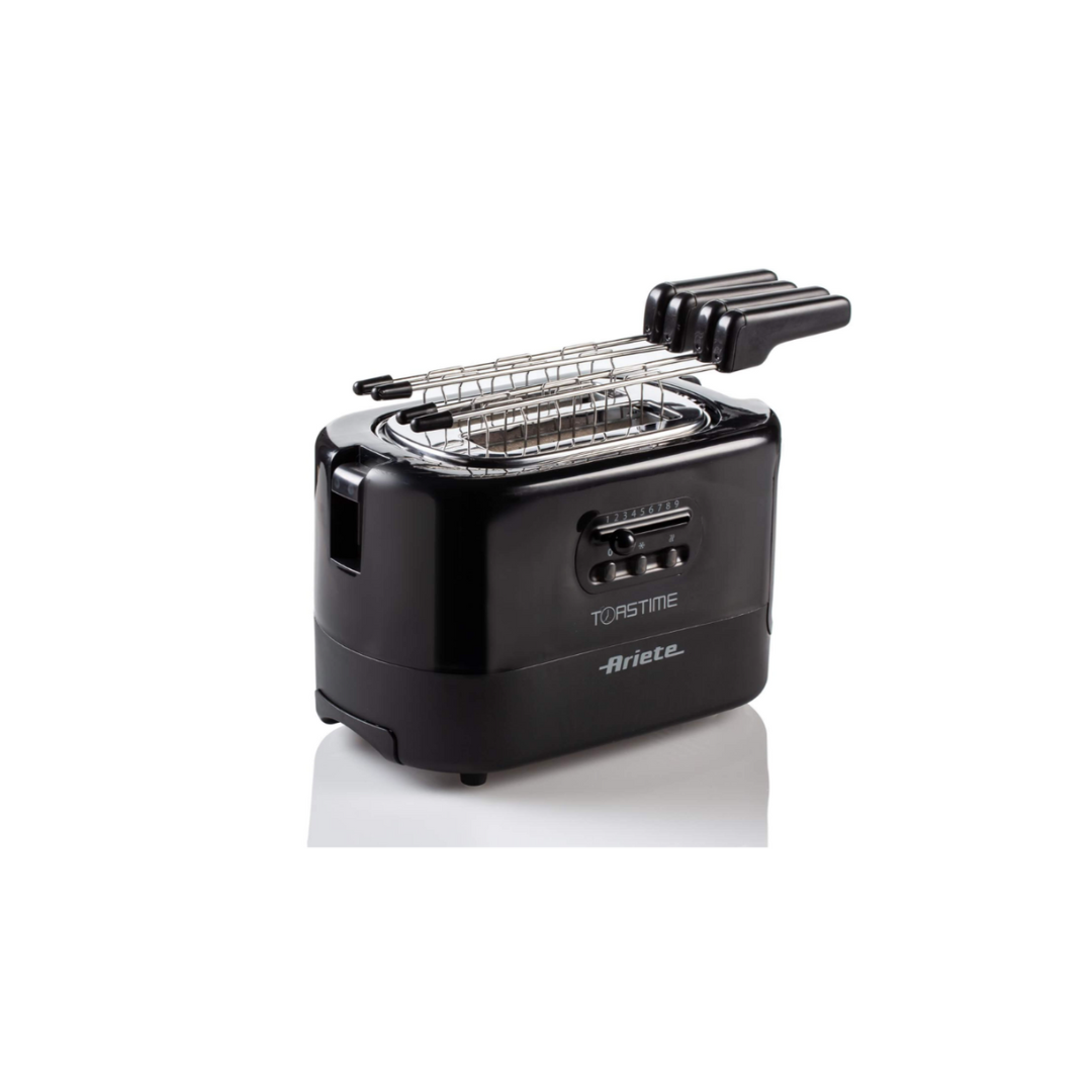 Ariete Tostapane Con Pinze A Doppia Fessura, Toastime Mod.159/02 Nero