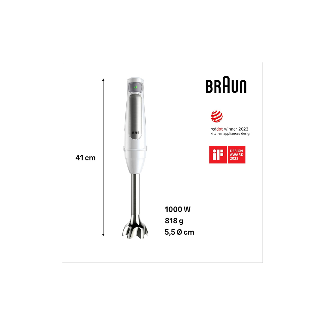 Braun Frullatore Ad Immersione MultiQuick 7 1000W 4IN1 Mod.MQ7035I