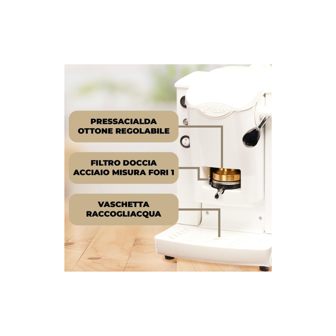 Faber Macchina Caffè Slot Plast Basic Bianco