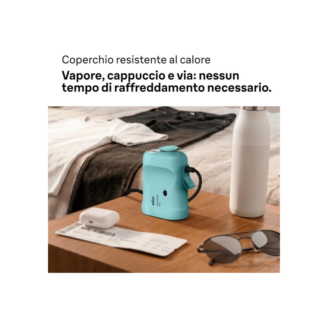 Stiratore Verticale Braun QuickStyle Mini 1200W Mod. GS1051GR Verde