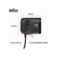 Stiratore Verticale Braun QuickStyle Mini 1200W Mod. GS1071BK Nero