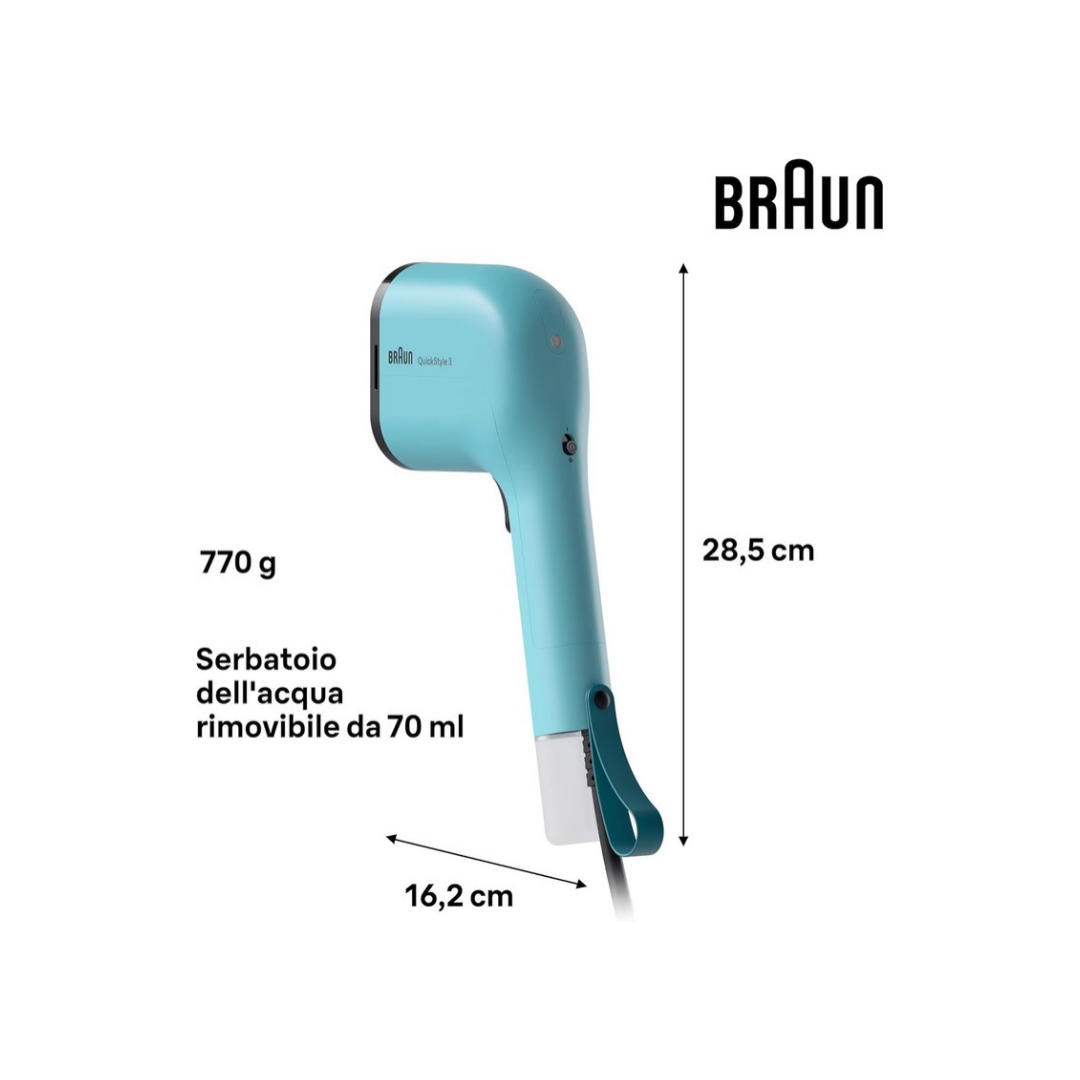 Stiratore Verticale Braun QuickStyle3 1100W Mod. GS3013GR
