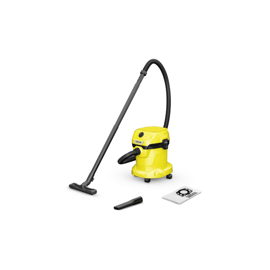 Karcher Bidone Aspiratutto Solidi e Liquidi WD2 Plus, 15 Lt