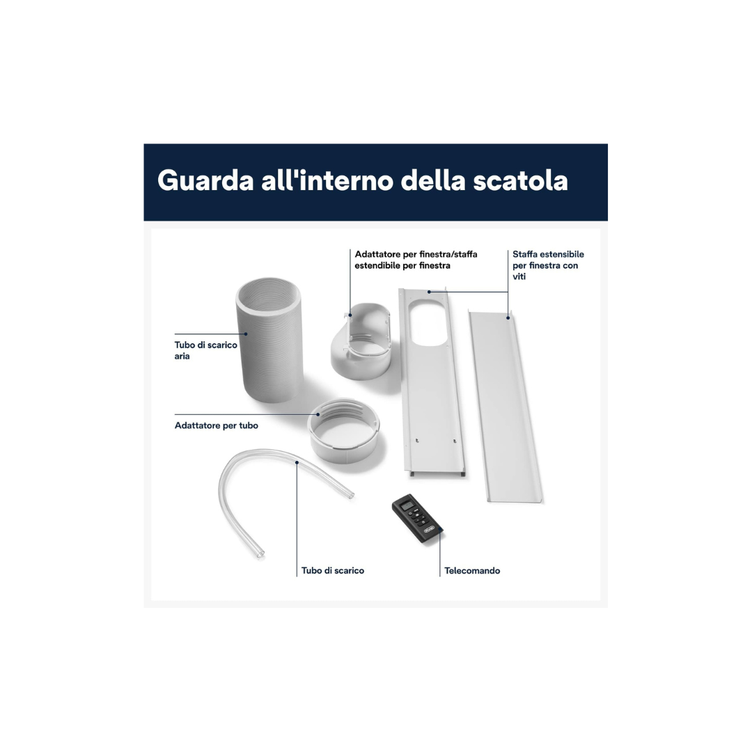 De Longhi Condizionatore Portatile PAC EM82K 9400BTU