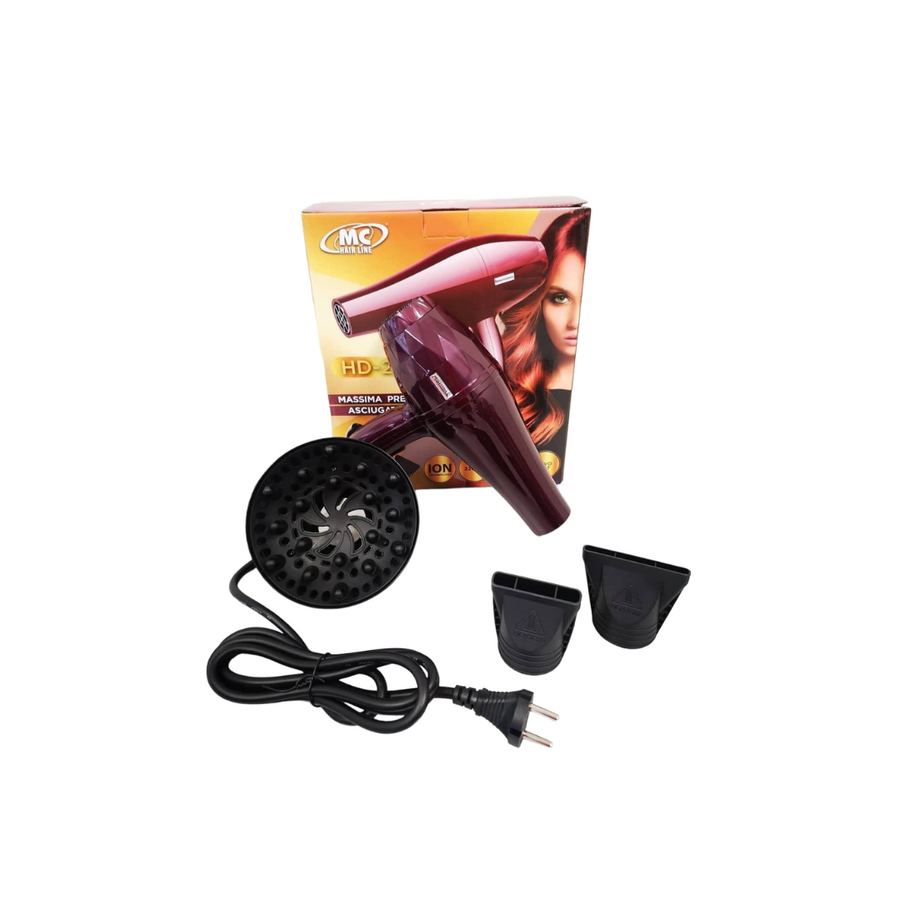 Mc Phon Professionale HD-2200 ION , 2200W Ion Con Diffusore e 2 Beccucci