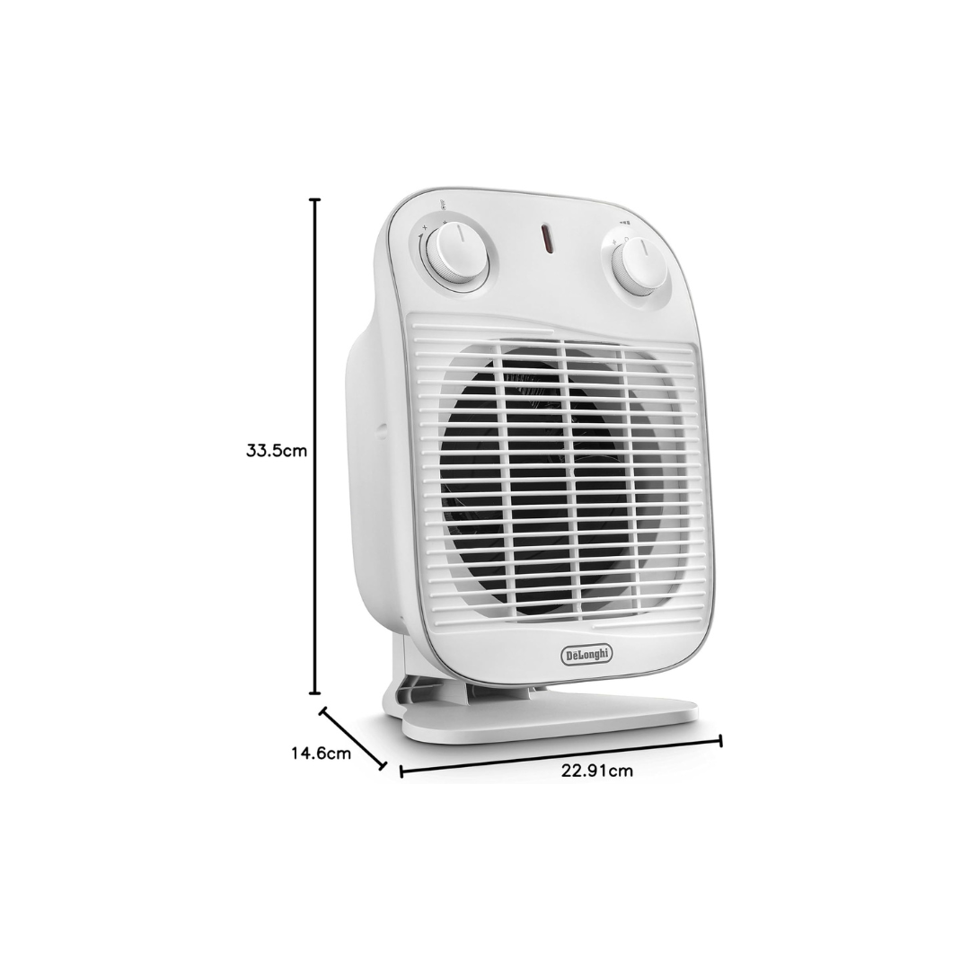 De Longhi Termoventilatore Verticale 2000W, 3 livelli di Potenza Mod.HFS50A20.WH