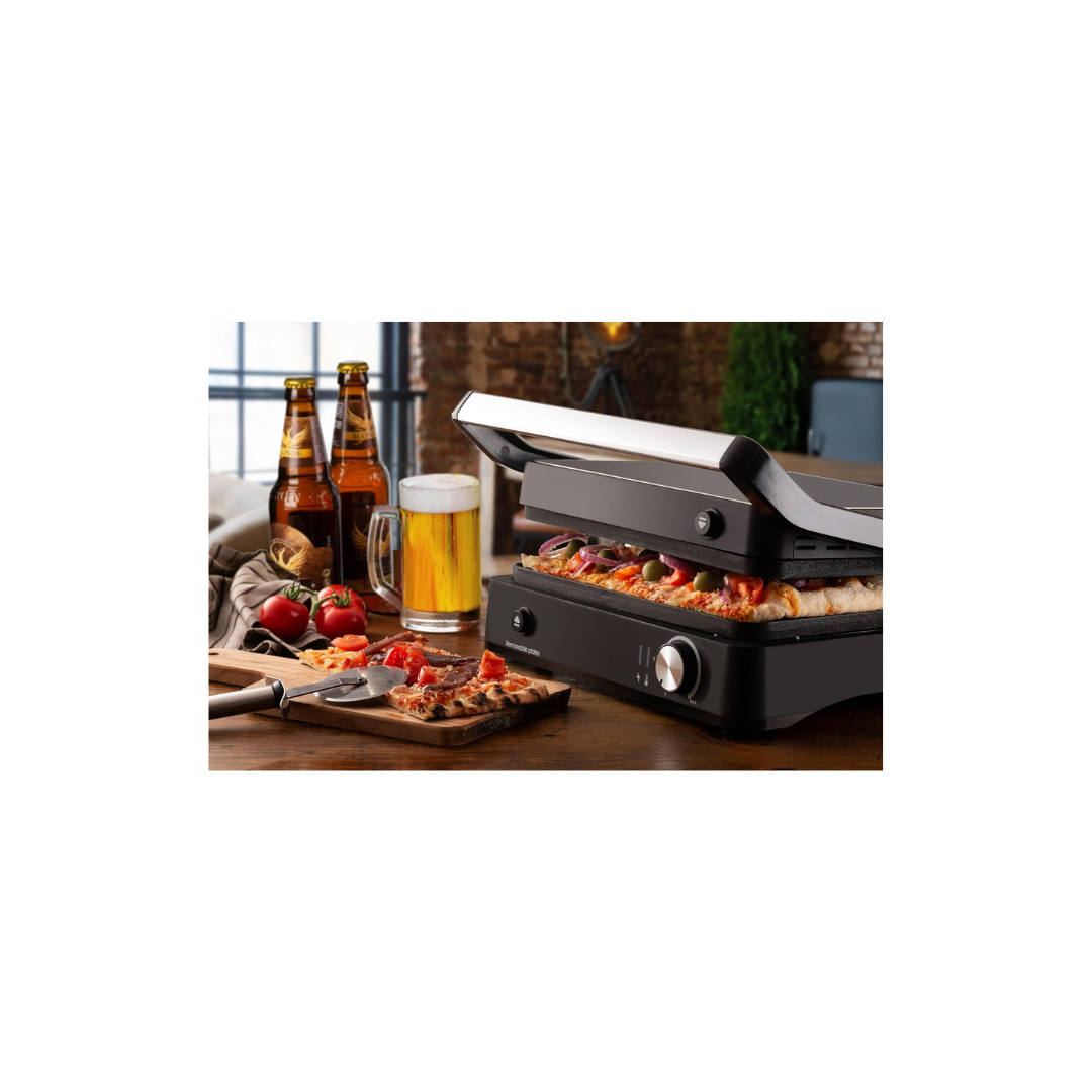 Ariete Bistecchiera Elettrica MetalGrill 3 in 1, 2000W Mod.994/20