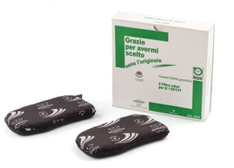 Filtro Odori Vorwerk Per Folletto Vk130 Vk131 Originale Vorwerk - 2 pezzi