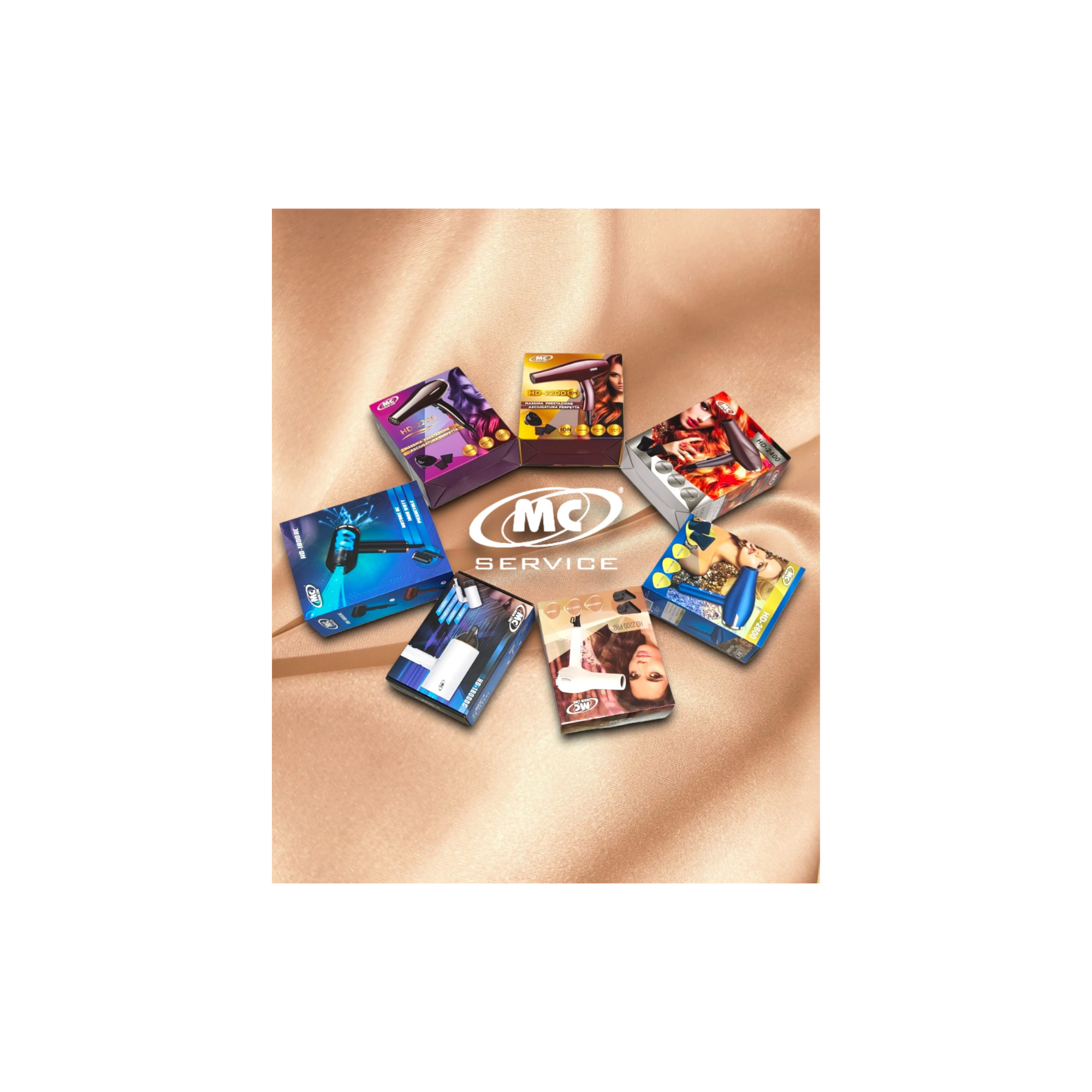 Mc Phon Professionale HD-2400 , 2200W Con 2 Beccucci